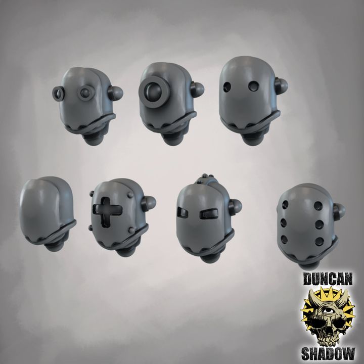 Goblin Armoured heads - Kitbash Bits | Conversion Parts | 28mm