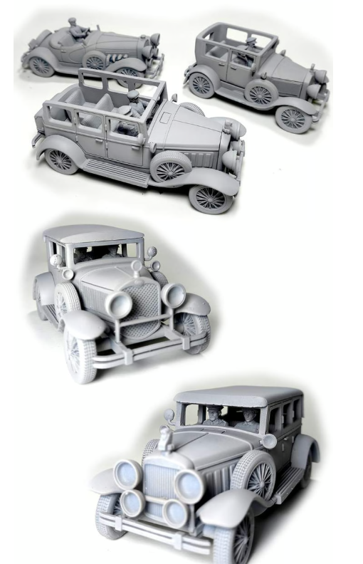 High Speed Horror - 1930's Vehicles/Cars Diorama: RPG & Tabletop Board Games