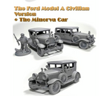 High Speed Horror - 1930's Vehicles/Cars Diorama: RPG & Tabletop Board Games