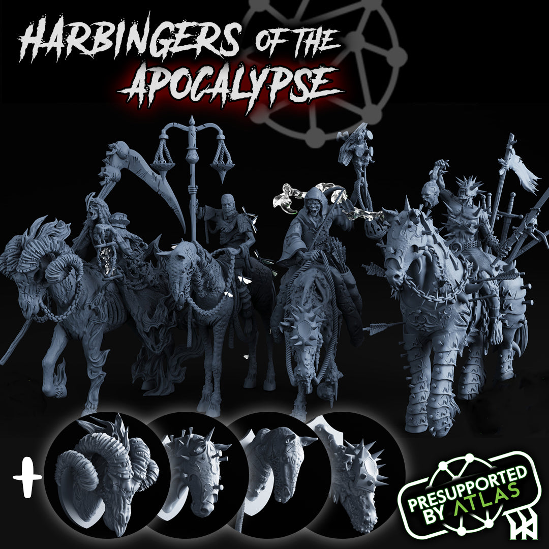 Four Horsemen of the Apocalypse Model 12:1 Scale | Harbingers of the Apocalypse
