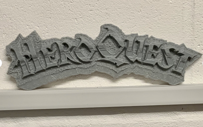 HeroQuest Board Game Sign - Hero Quest Logo/ D&D/RPG
