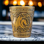 Dungeons and Dragons Themed Metal Shot Glasses (Set of 2/Set of 4)