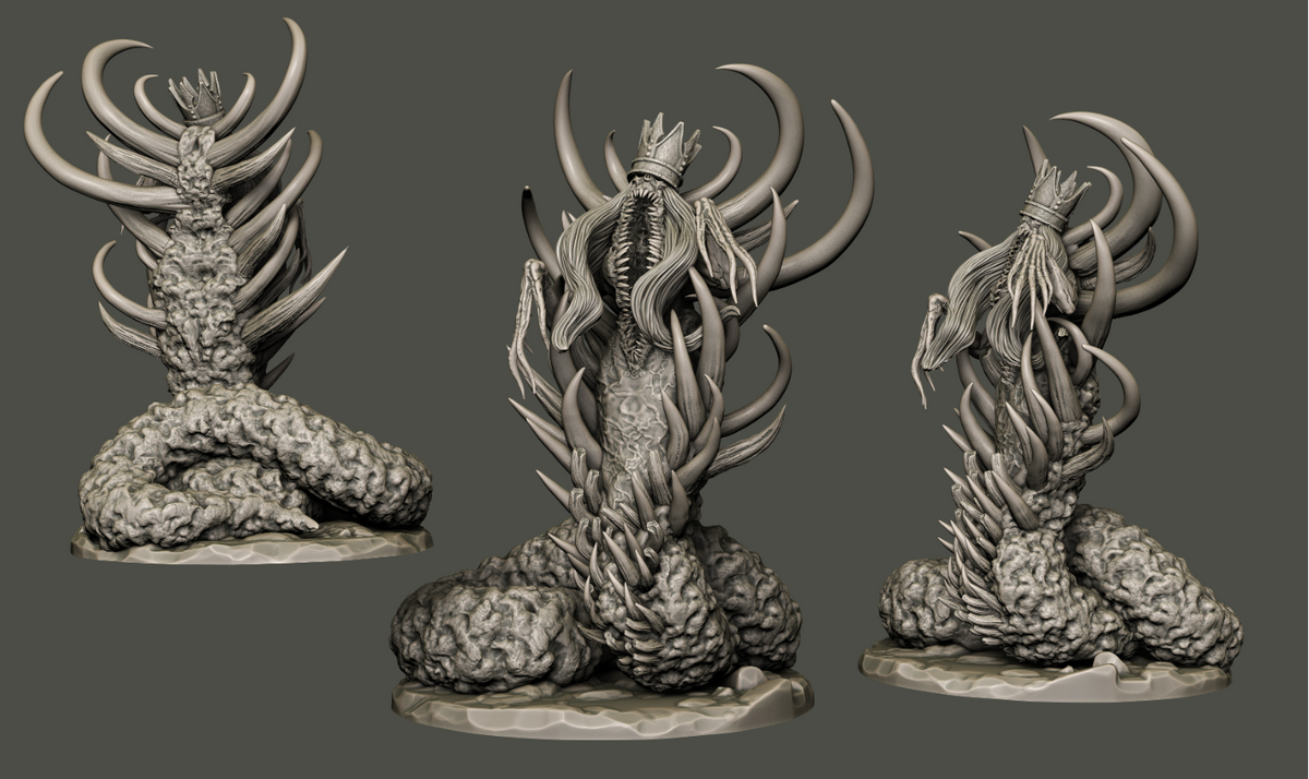LEECH QUEEN - RPG DARKHEIM COLLECTION | Dungeons and Dragons | Pathfinder | Epic Miniatures l 3D Printed Resin Miniatures l Grimdark