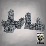 Low Walls Ruins Terrain - Terrain | DnD & Tabletop Games | 28mm