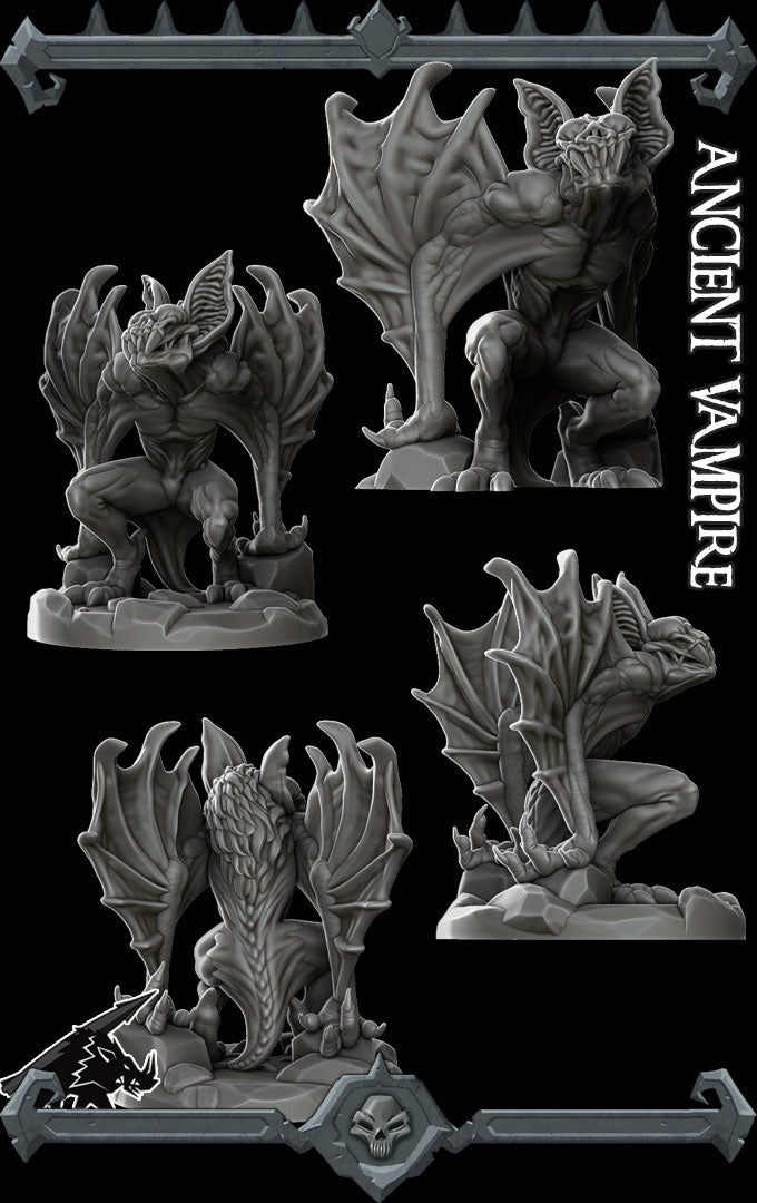 ANCIENT VAMPIRE - Miniature Model | Dungeons and dragons | Cthulhu | Pathfinder | War Gaming