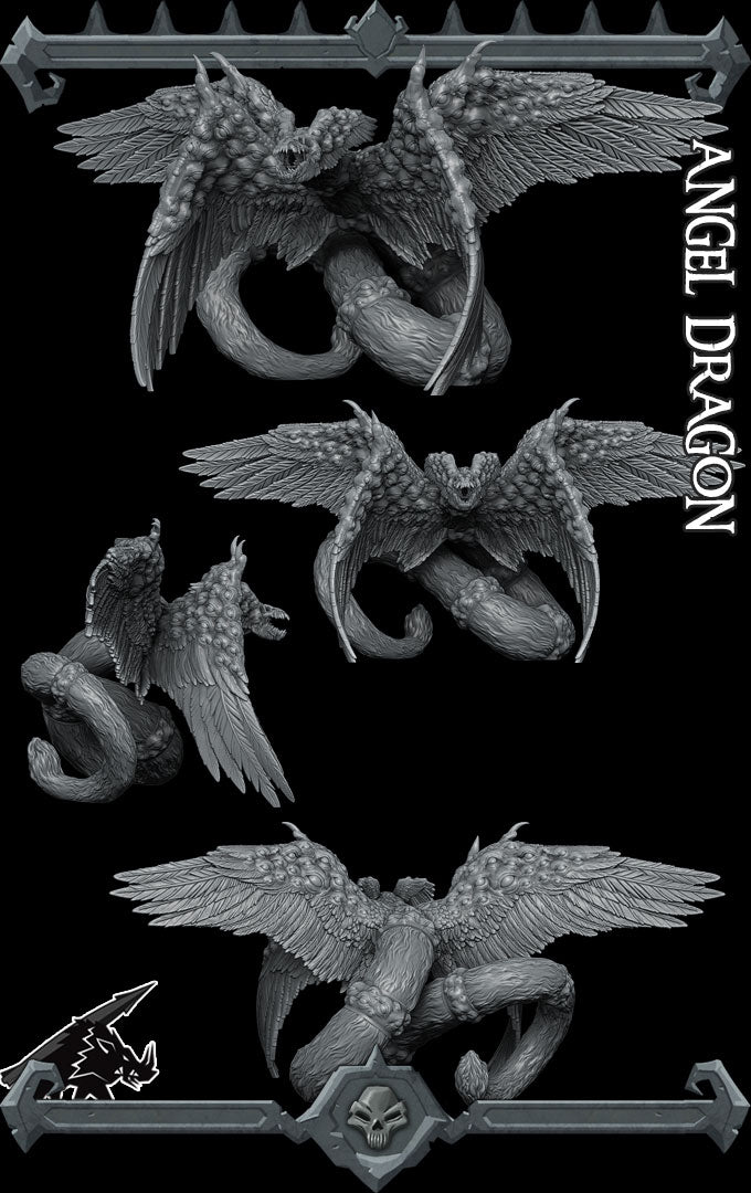 ANGEL DRAGON - Large Resin Model - Dungeons and Dragons | Tabletop Gaming