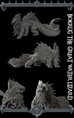 BOKRUG - GREAT WATER LIZARD - EPIC 3D Miniature Model Kit | Dungeons and Dragons | Cthulhu | Pathfinder | War Gaming I RPG