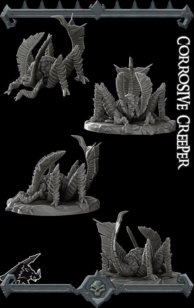CORROSIVE CREEPER - Miniature -All Sizes | Dungeons and Dragons | Pathfinder | War Gaming