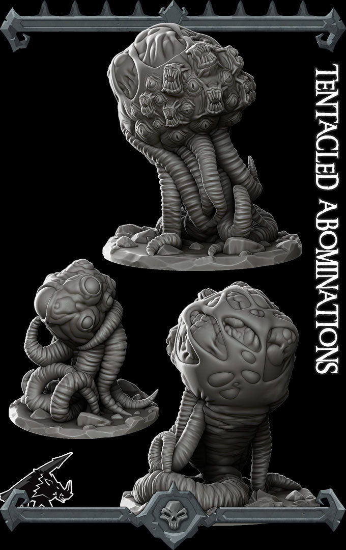 TENTACLED ABOMINATIONS - Miniature -All Sizes | Dungeons and Dragons | Pathfinder | War Gaming