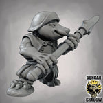 Mole Folk with Spears - Resin Mini | DnD & Tabletop | 28mm