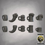 Mugs Kit Bashing parts - Resin Mini | DnD & Tabletop | 28mm