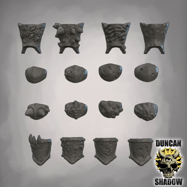 Plague Armour Kit Bashing parts - Resin Mini | DnD & Tabletop | 28mm