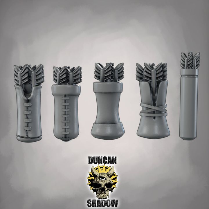 Quivers Kit Bashing parts - Resin Mini | DnD & Tabletop | 28mm