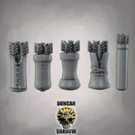 Quivers Kit Bashing parts - Resin Mini | DnD & Tabletop | 28mm