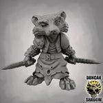 Raccoon Folk with Daggers - Resin Mini | DnD & Tabletop | 28mm