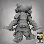 Raccoon Folk with Daggers - Resin Mini | DnD & Tabletop | 28mm
