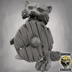 Raccoon Folk with Swords - Resin Mini | DnD & Tabletop | 28mm