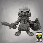 Raccoon Folk with Swords - Resin Mini | DnD & Tabletop | 28mm
