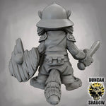 Raccoon Folk with Swords - Resin Mini | DnD & Tabletop | 28mm