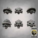 Racoon Folk Head set 1 - Miniature Set | DnD & Tabletop | 28mm