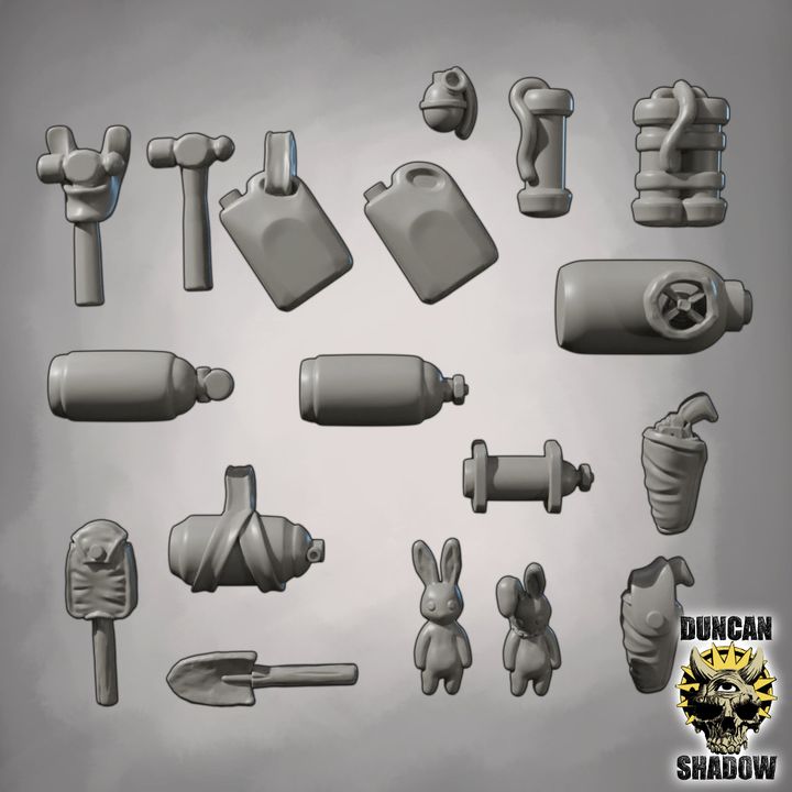 Raider Addon Kit Bashing set - Resin Mini | DnD & Tabletop | 28mm