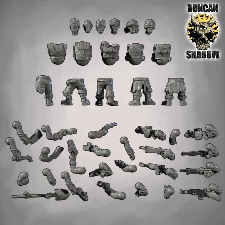 Raider Multipart Kit - Multipart Kit | DnD & Tabletop | 28mm