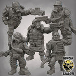 Raiders with Pistols - Resin Mini | DnD & Tabletop | 28mm