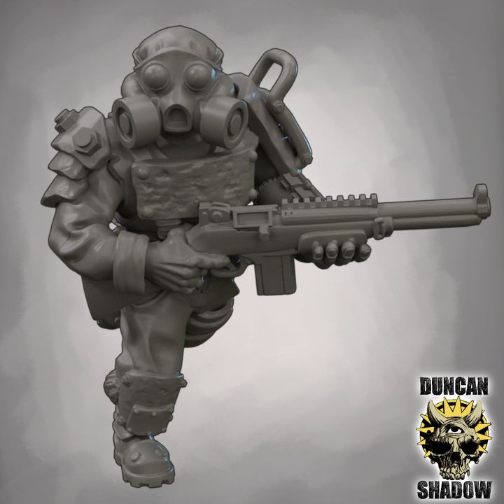 Raiders with Rifles - Resin Mini | DnD & Tabletop | 28mm