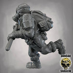 Raider with Shovel - Resin Mini | DnD & Tabletop | 28mm