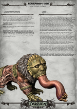 REANIMORPH LION - RPG DARKHEIM COLLECTION | Dungeons and Dragons | Pathfinder | Epic Miniatures l 3D Printed Resin Miniatures l Grimdark