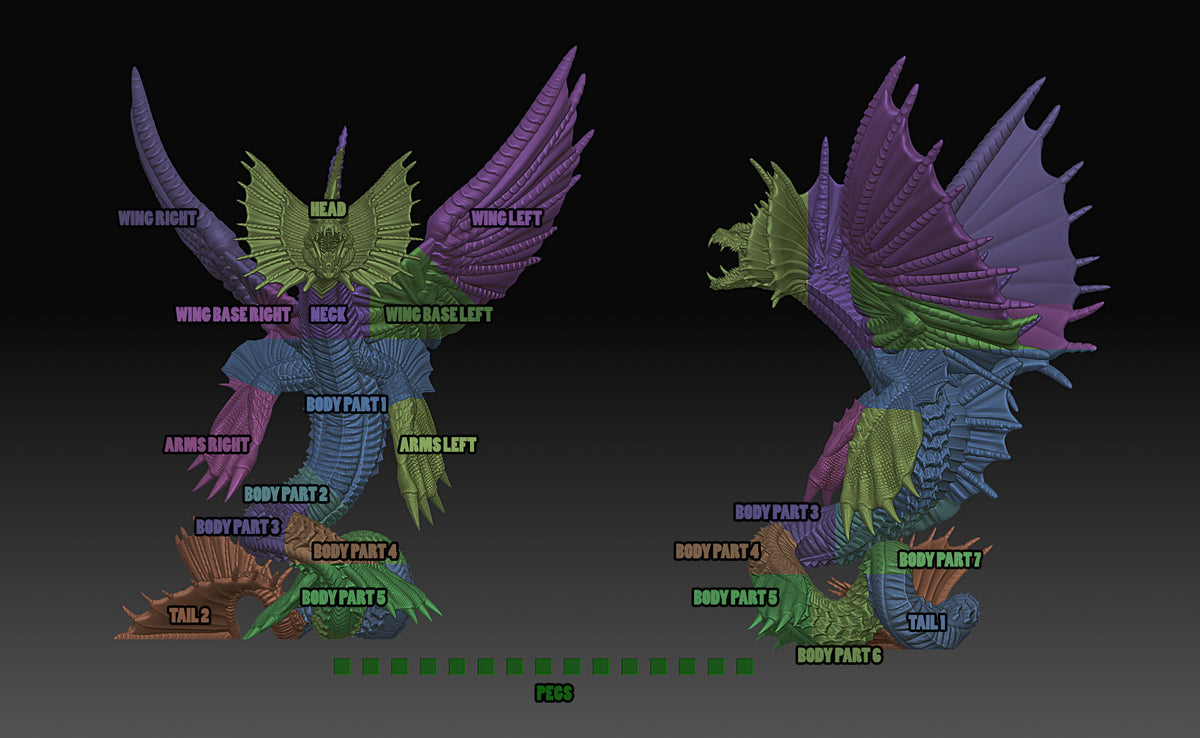 AQUATIC DRAGON - EPIC Model | Dungeons and dragons | Cthulhu | War Gaming