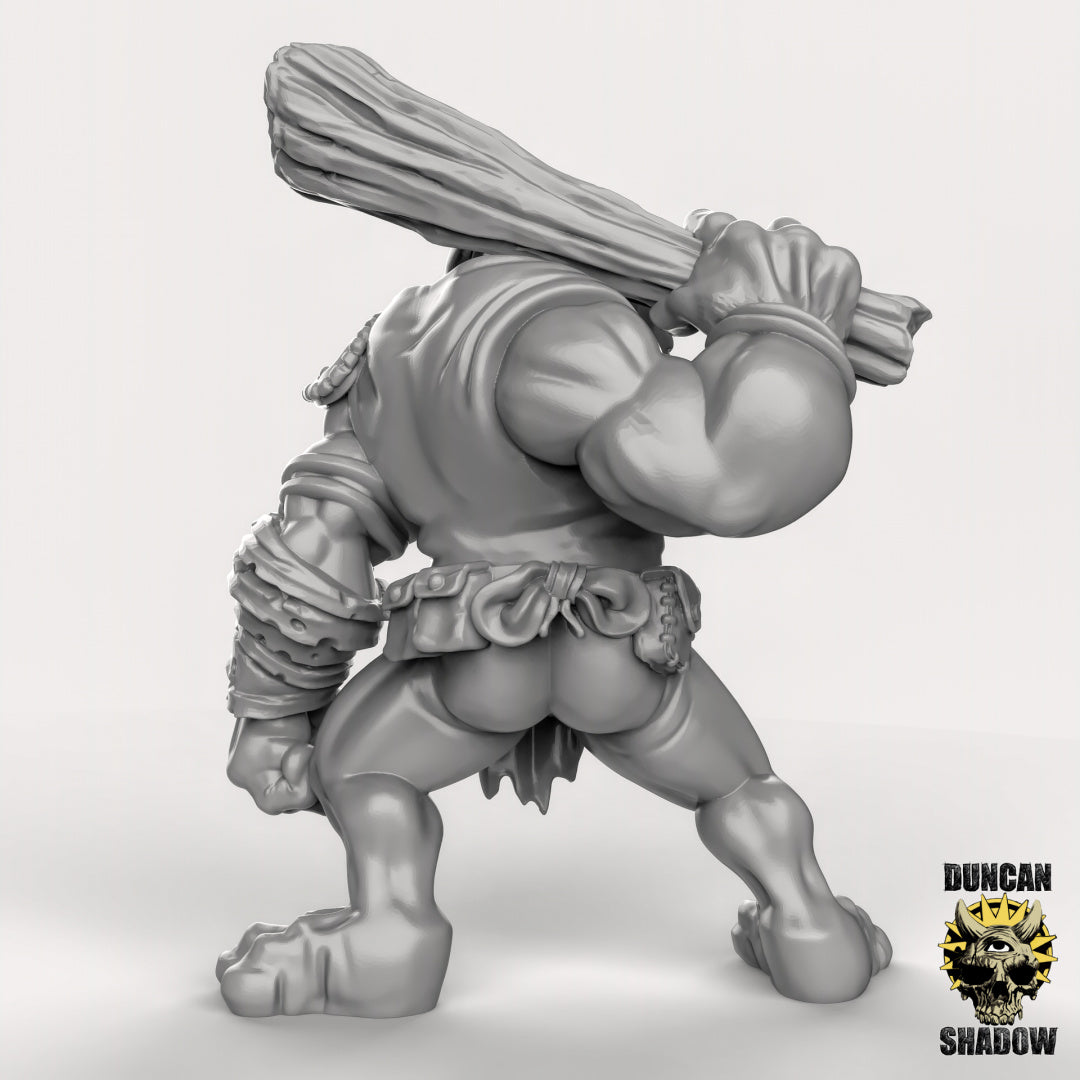 Frog Folk with Club Resin Miniature for DnD | Tabletop Gaming