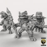 Frog Folk with SpearsResin Miniature for DnD | Tabletop Gaming