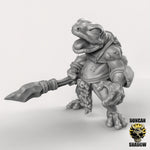 Frog Folk with SpearsResin Miniature for DnD | Tabletop Gaming