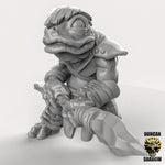Frog Folk with SpearsResin Miniature for DnD | Tabletop Gaming