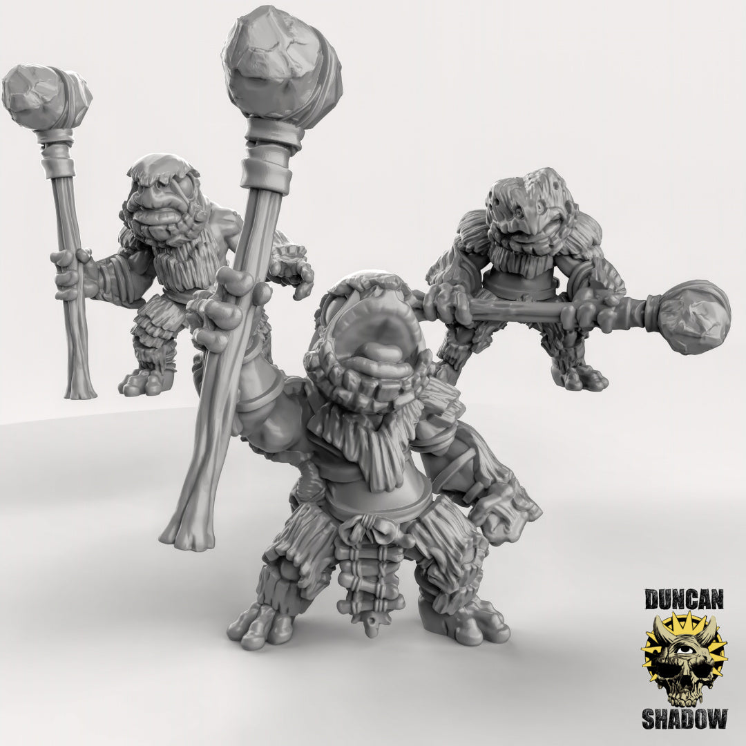 Frog Folk with Great Hammer Resin Miniature for DnD | Tabletop Gaming