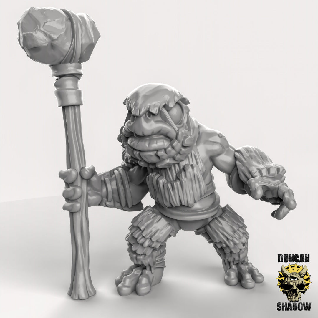 Frog Folk with Great Hammer Resin Miniature for DnD | Tabletop Gaming