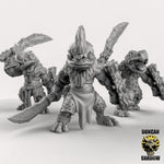 Heavy Armoured Frog Folk with Sword and Shield Resin Miniature for DnD | Tabletop Gaming