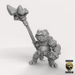 Frog Folk with Shroom Staffs Resin Miniature for DnD | Tabletop Gaming