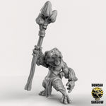 Frog Folk with Shroom Staffs Resin Miniature for DnD | Tabletop Gaming