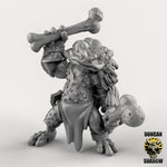 Frog Folk with Bone Weapons and Drum Resin Miniature for DnD | Tabletop Gaming