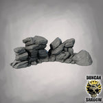 Rocks Curved - Terrain | DnD & Tabletop Games | 28mm