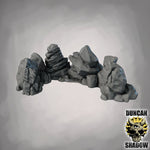 Rocks Curved - Terrain | DnD & Tabletop Games | 28mm