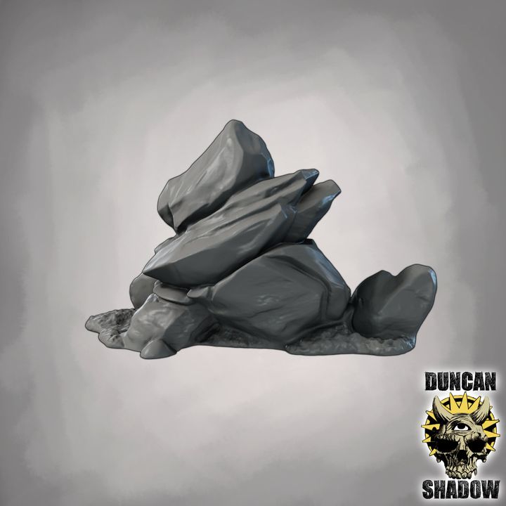 Rocks Scatter Terrain - Terrain | DnD & Tabletop Games | 28mm