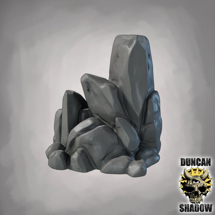Rocks Scatter Terrain - Terrain | DnD & Tabletop Games | 28mm