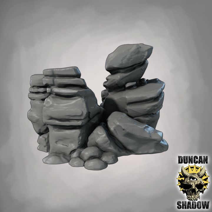 Rocks Scatter Terrain - Terrain | DnD & Tabletop Games | 28mm