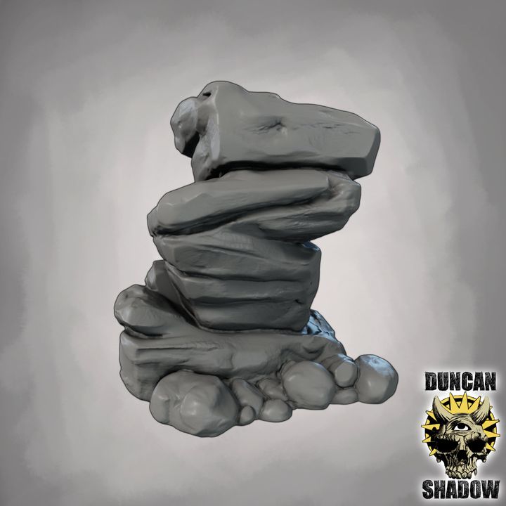 Rocks Scatter Terrain - Terrain | DnD & Tabletop Games | 28mm