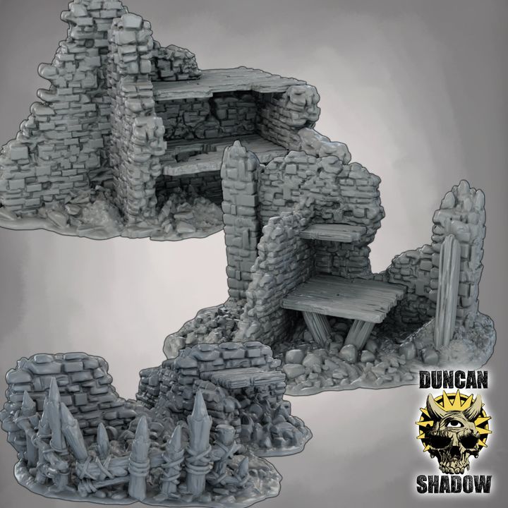 Ruins Terrain - Terrain | DnD & Tabletop Games | 28mm