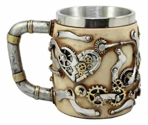 Steampunk Skull Coffee Mug/Cup - Clockwork Fantasy Gift