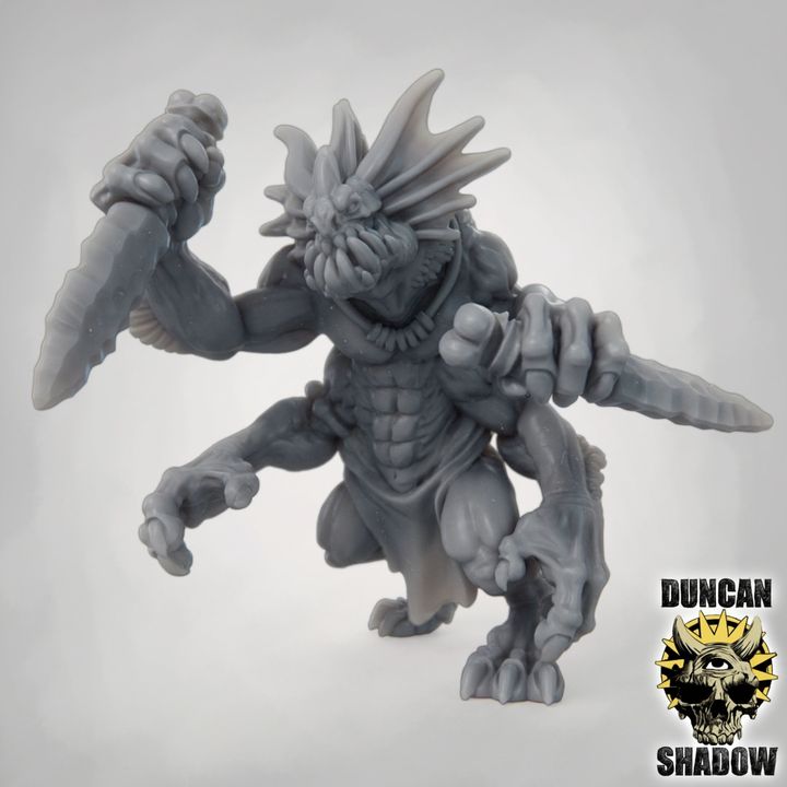 Sahuagin Brawlers - Resin Mini | DnD & Tabletop | 28mm